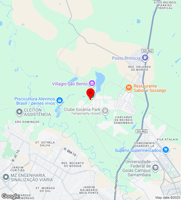 Mapa da localização