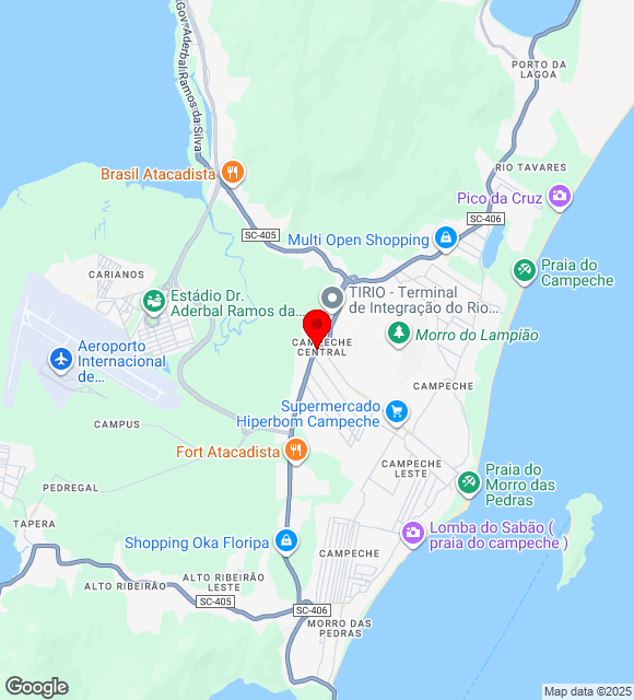 Mapa da localização