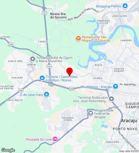 Mapa da localização