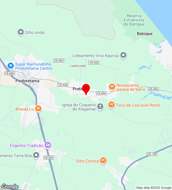 Mapa da localização