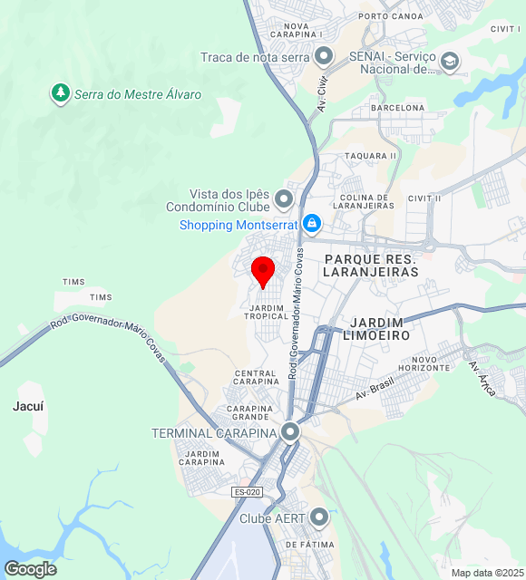 Mapa da localização