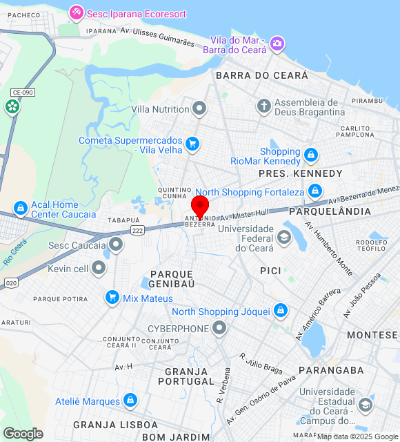 Mapa da localização