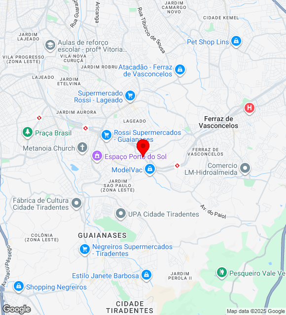 Mapa da localização