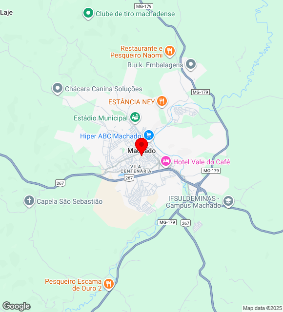 Mapa da localização