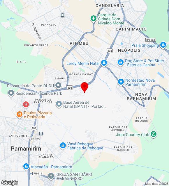 Mapa da localização