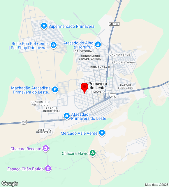 Mapa da localização