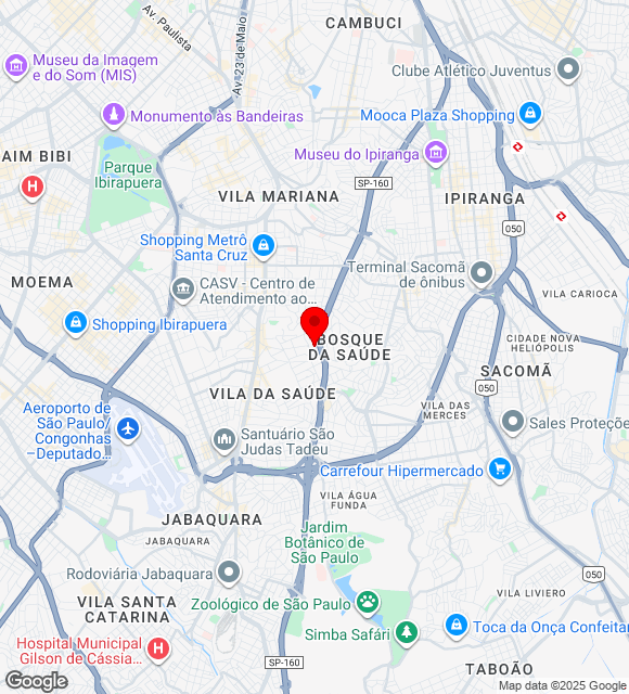 Mapa da localização