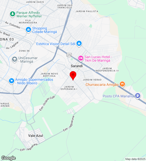 Mapa da localização