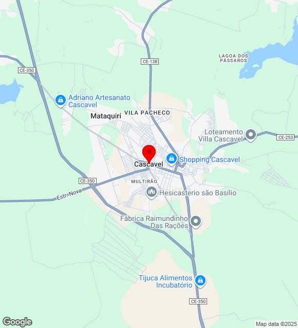 Mapa da localização