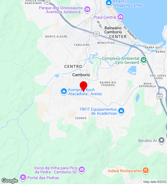Mapa da localização