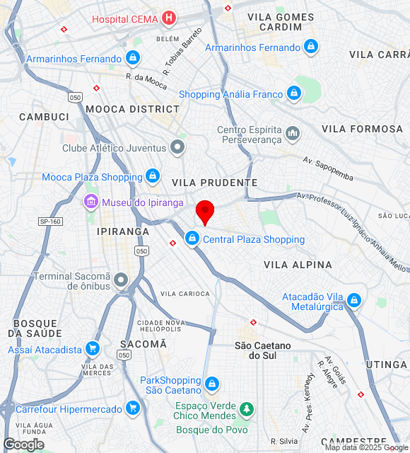 Mapa da localização