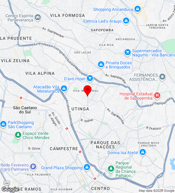 Mapa da localização