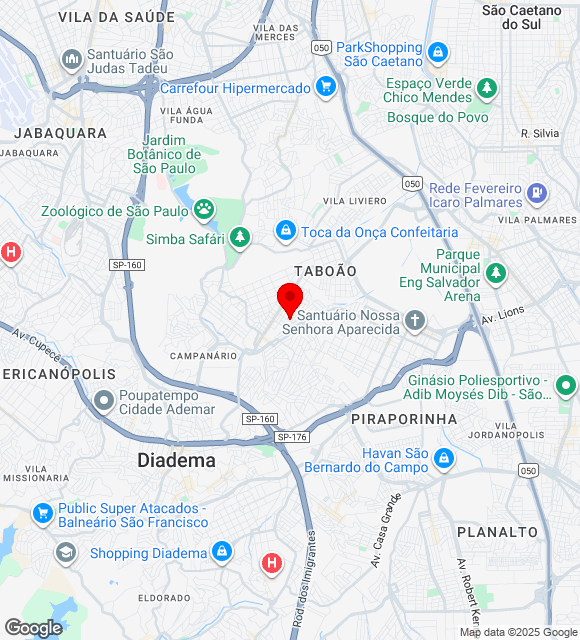 Mapa da localização