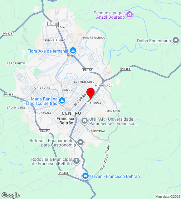 Mapa da localização