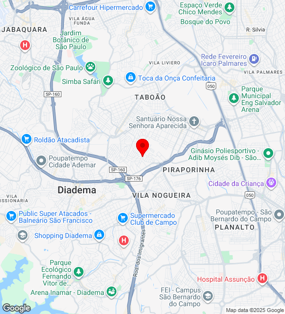 Mapa da localização