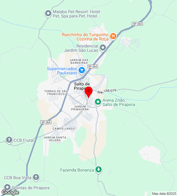 Mapa da localização