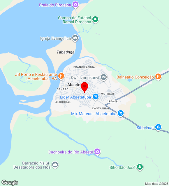 Mapa da localização