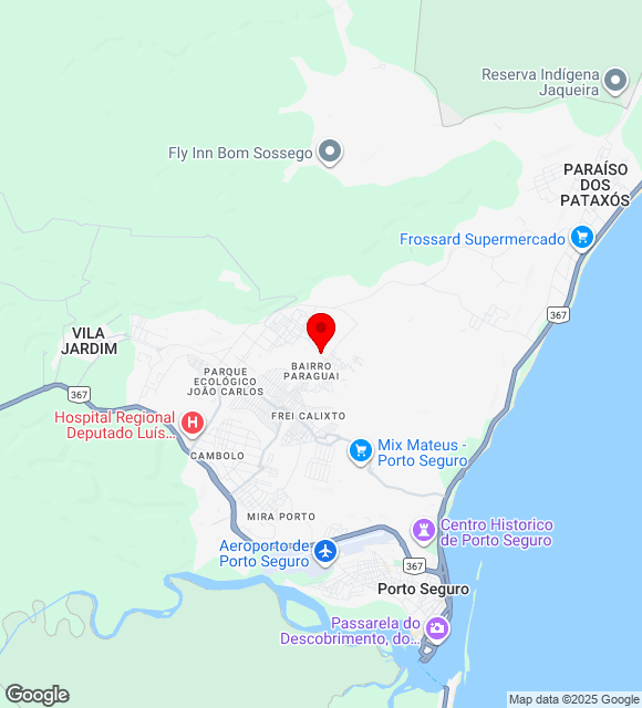 Mapa da localização