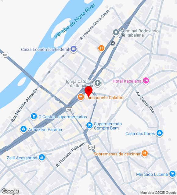 Mapa da localização