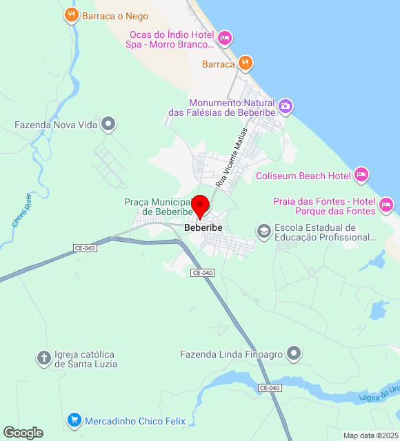 Mapa da localização