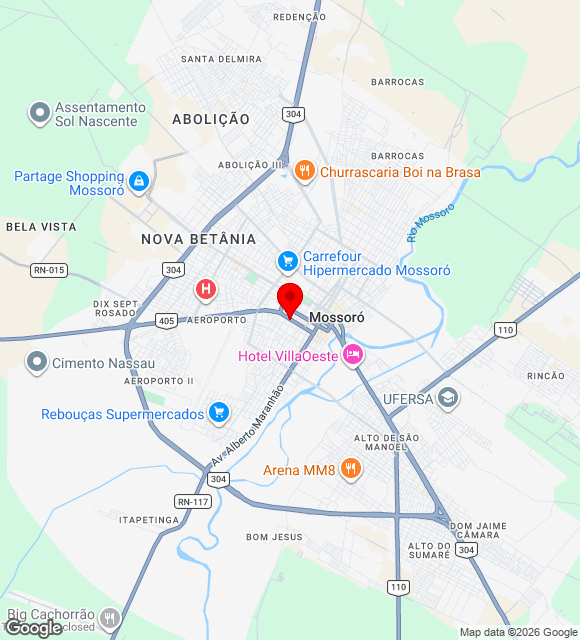 Mapa da localização