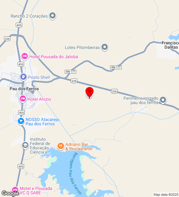 Mapa da localização