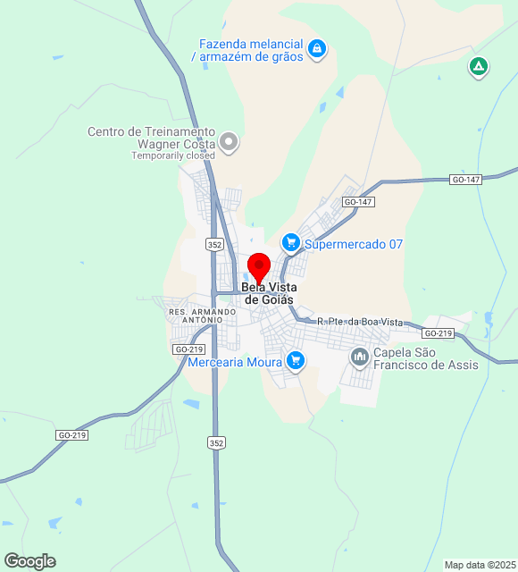 Mapa da localização