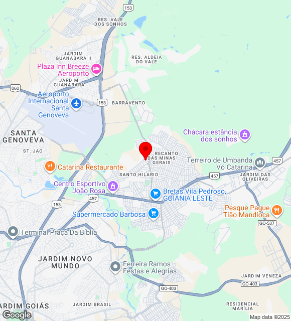 Mapa da localização