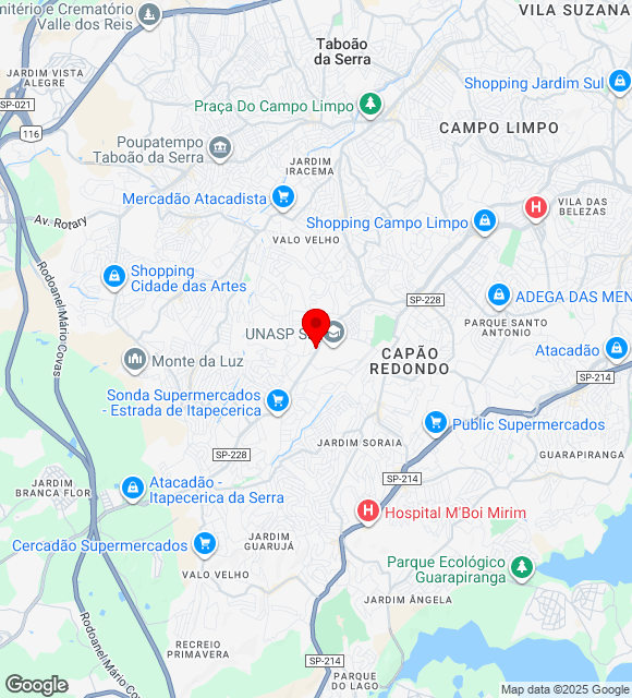 Mapa da localização