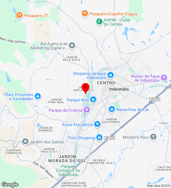 Mapa da localização