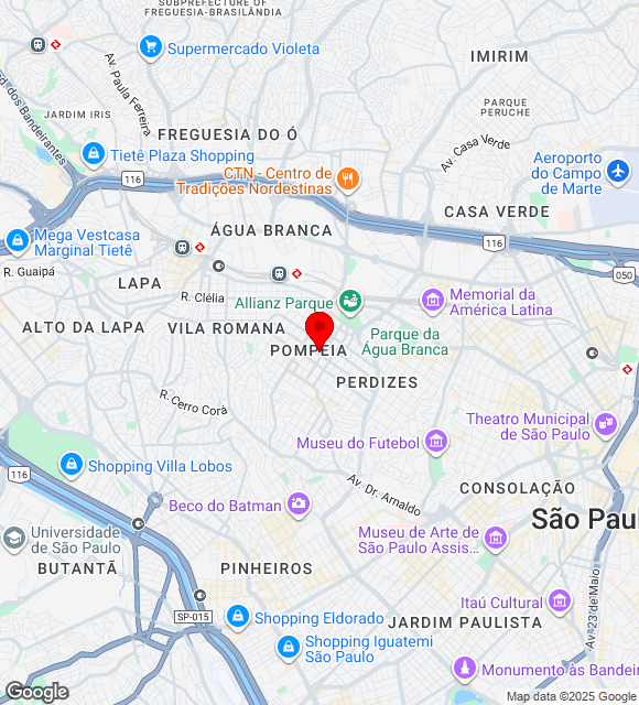 Mapa da localização