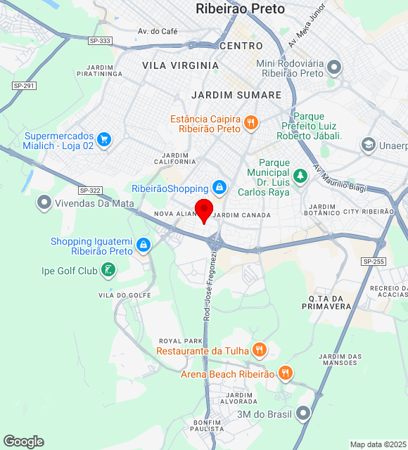 Mapa da localização