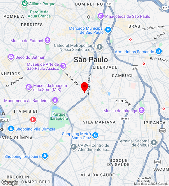 Mapa da localização