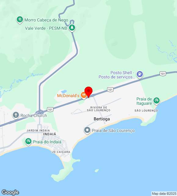 Mapa da localização