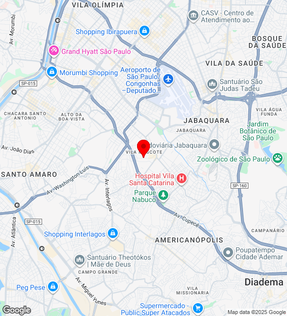 Mapa da localização
