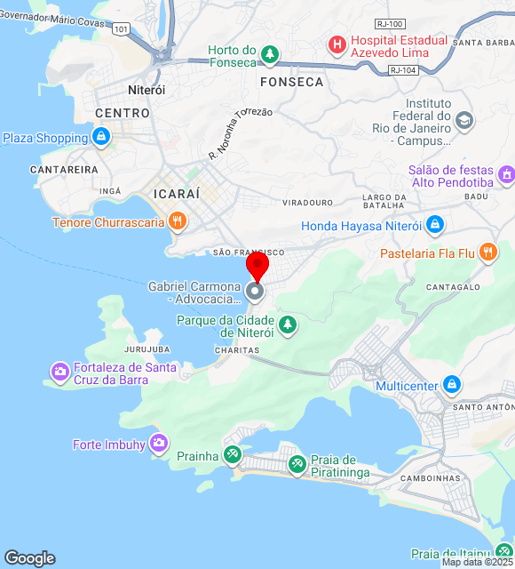 Mapa da localização