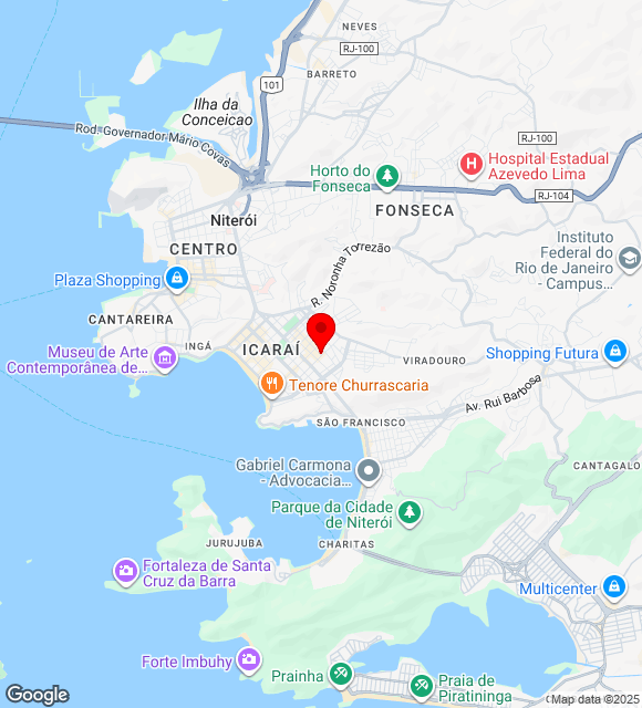 Mapa da localização