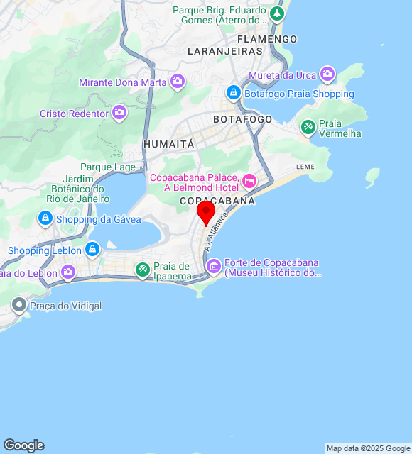 Mapa da localização