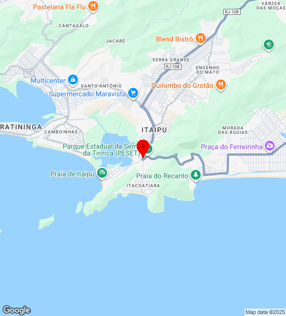 Mapa da localização