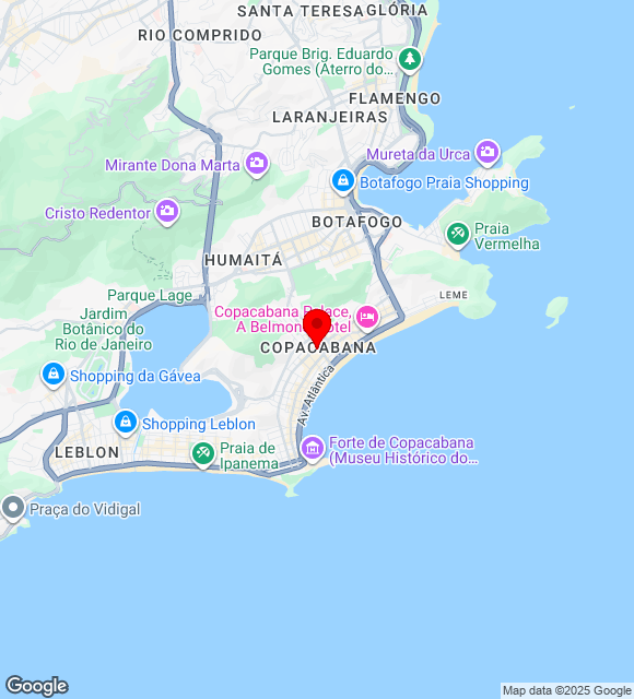 Mapa da localização