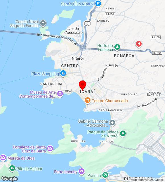 Mapa da localização