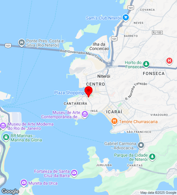 Mapa da localização