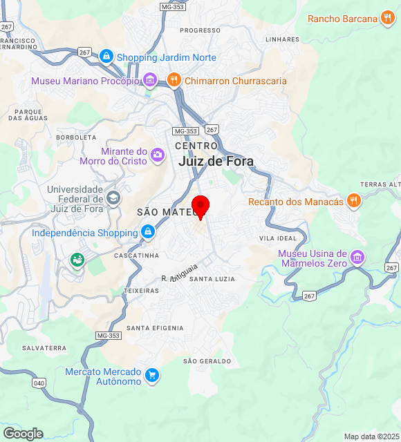 Mapa da localização