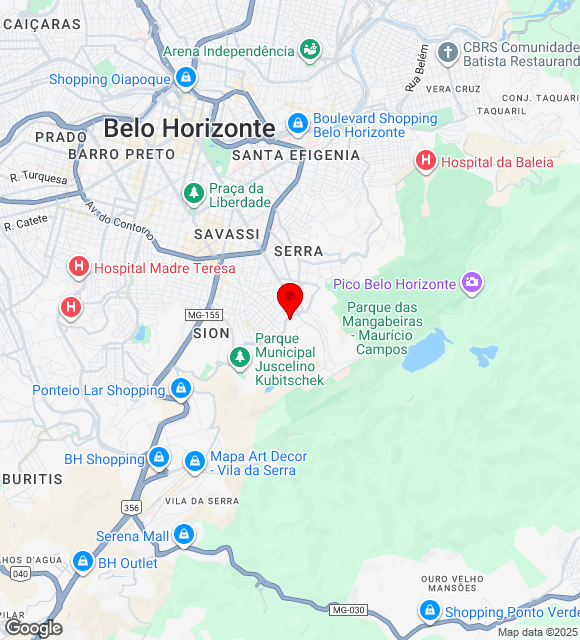 Mapa da localização