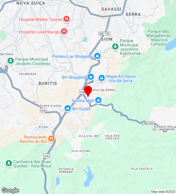 Mapa da localização