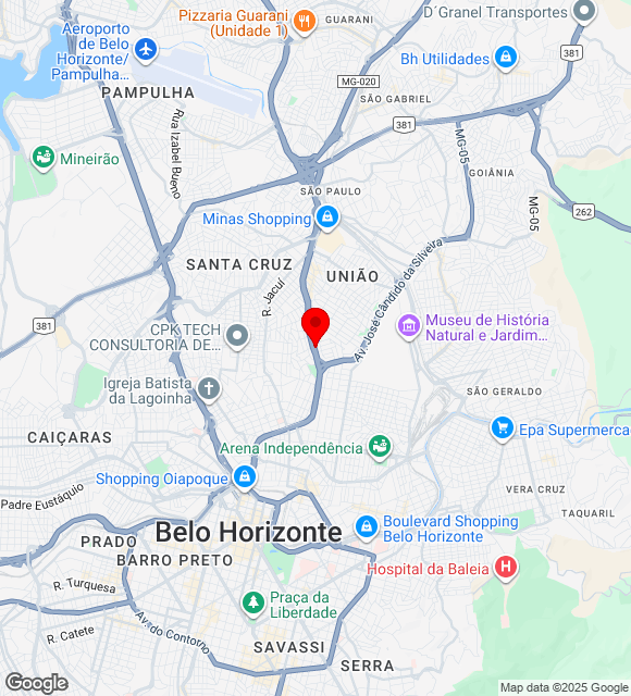 Mapa da localização
