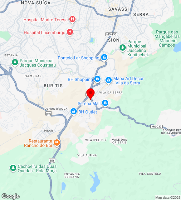 Mapa da localização