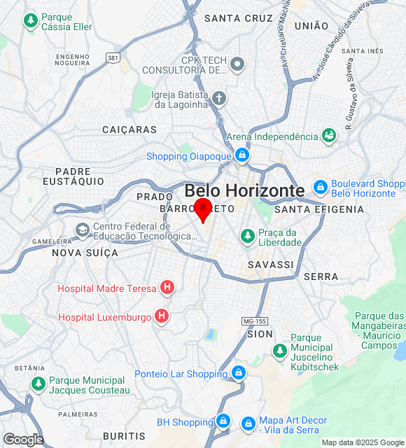 Mapa da localização