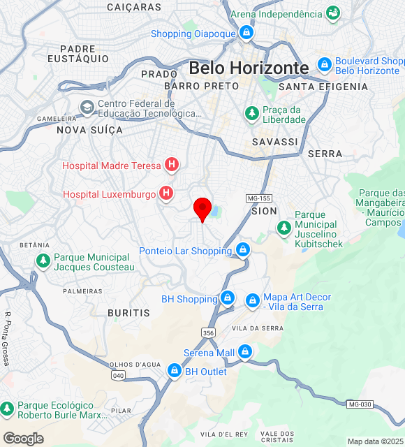Mapa da localização