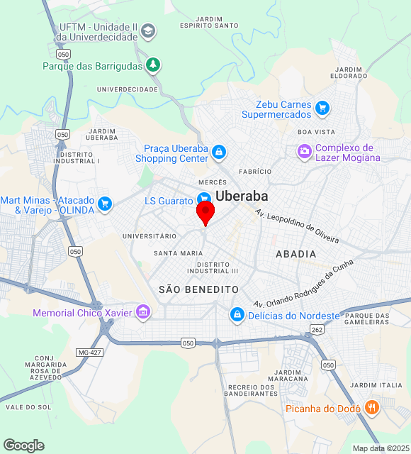 Mapa da localização